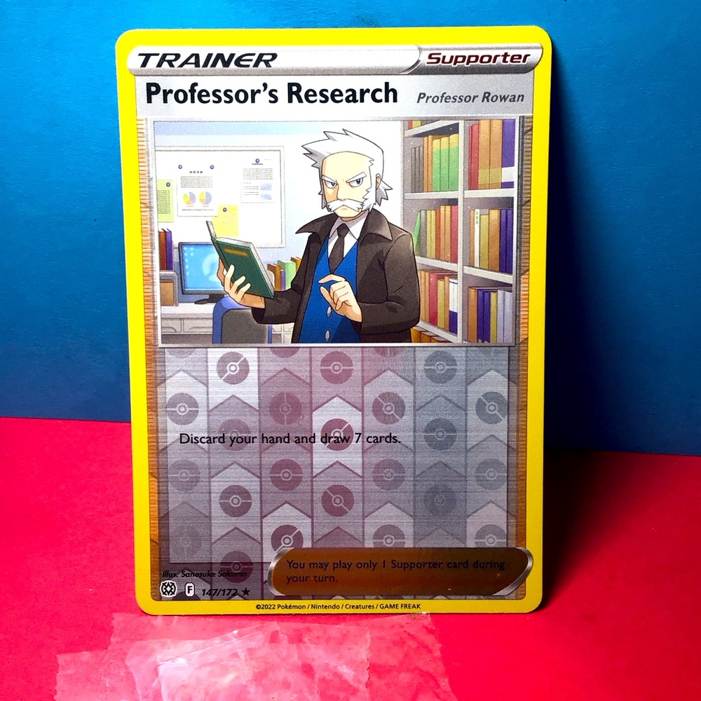2022 POKÉMON CARD PROFESSORS RESEARCH BRILLANT STARS REVERSE HOLO PRE OWNED